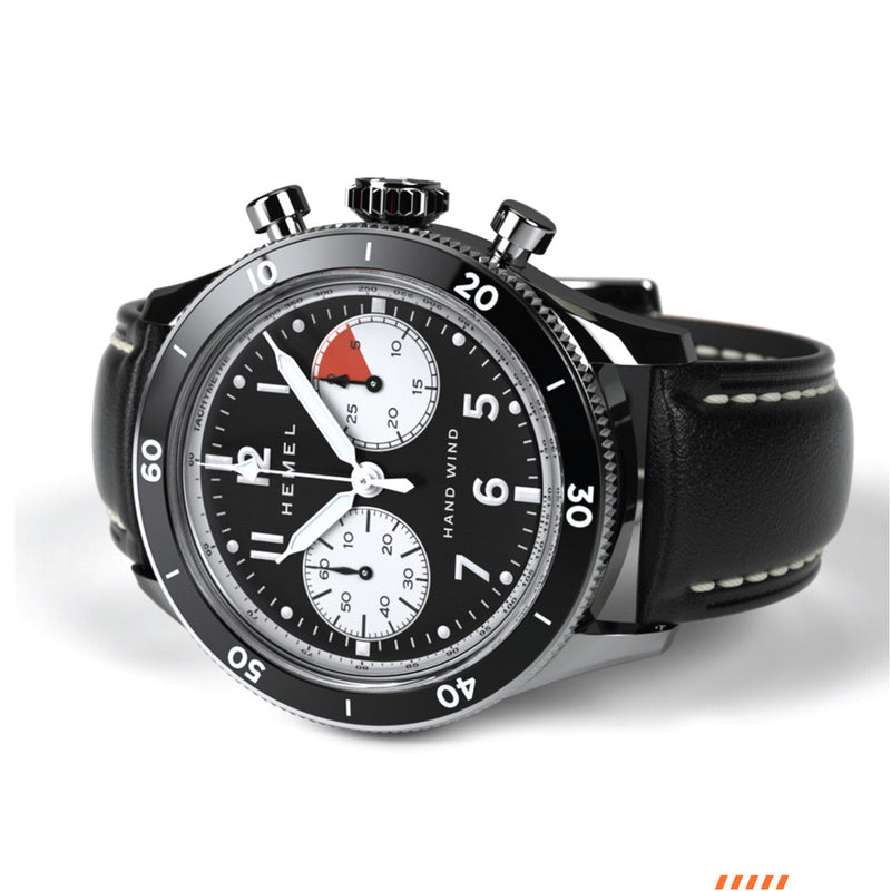 HEMEL Airsteam Mechanical Chronograph with Black Dial #HF30