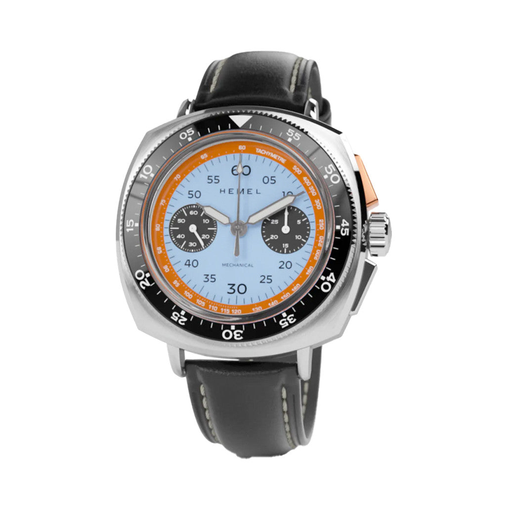 Hemel Sky Racer Mechanical Chronograph with Classic Blue Dial