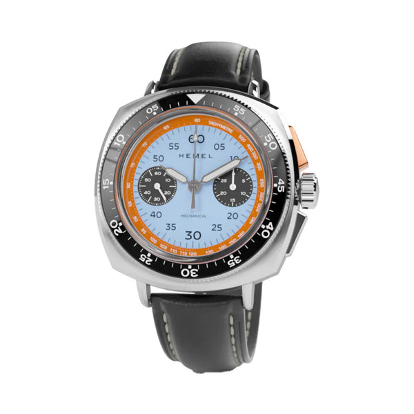Hemel Sky Racer Mechanical Chronograph with Classic Blue Dial #HF37CBL