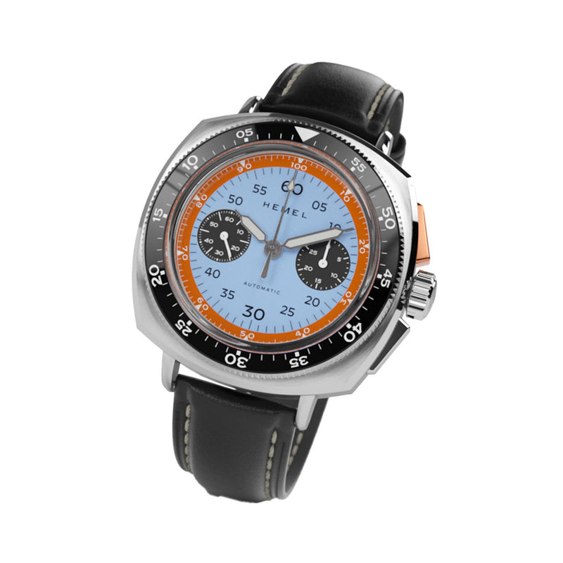 Hemel Sky Racer Automatic Chronograph with Classic Blue Dial #HF37CBLAuto
