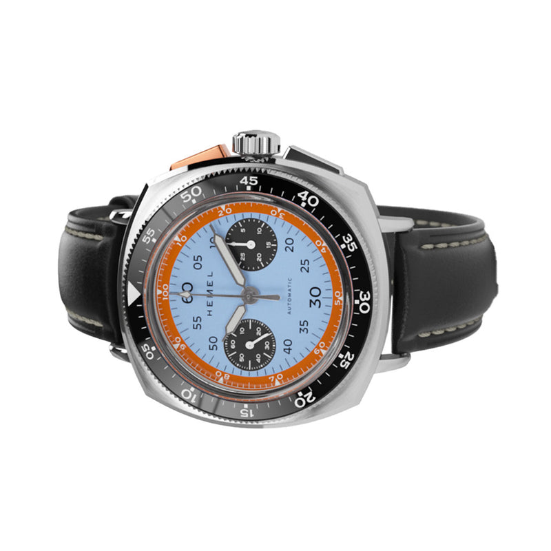 Hemel Sky Racer Automatic Chronograph with Classic Blue Dial #HF37CBLAuto