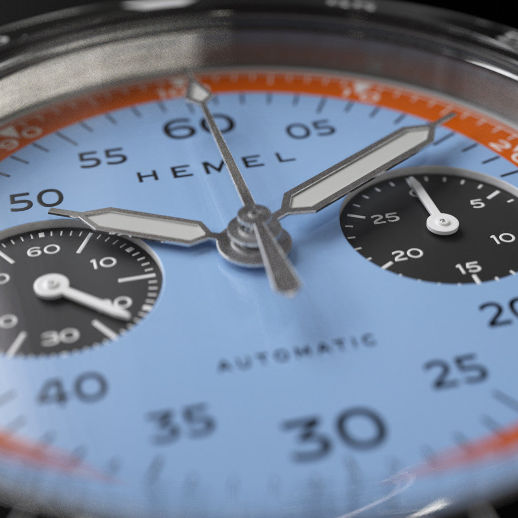Hemel Sky Racer Automatic Chronograph with Classic Blue Dial