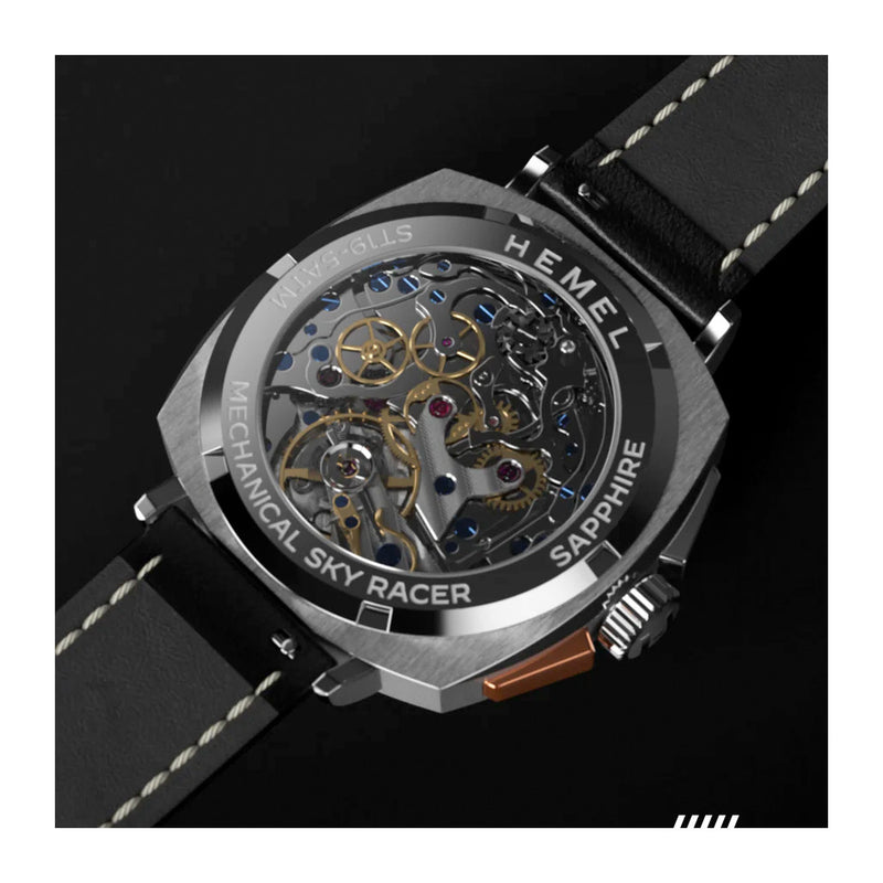Hemel Sky Racer Mechanical Chronograph with Full Lume Dial #HF37FLW