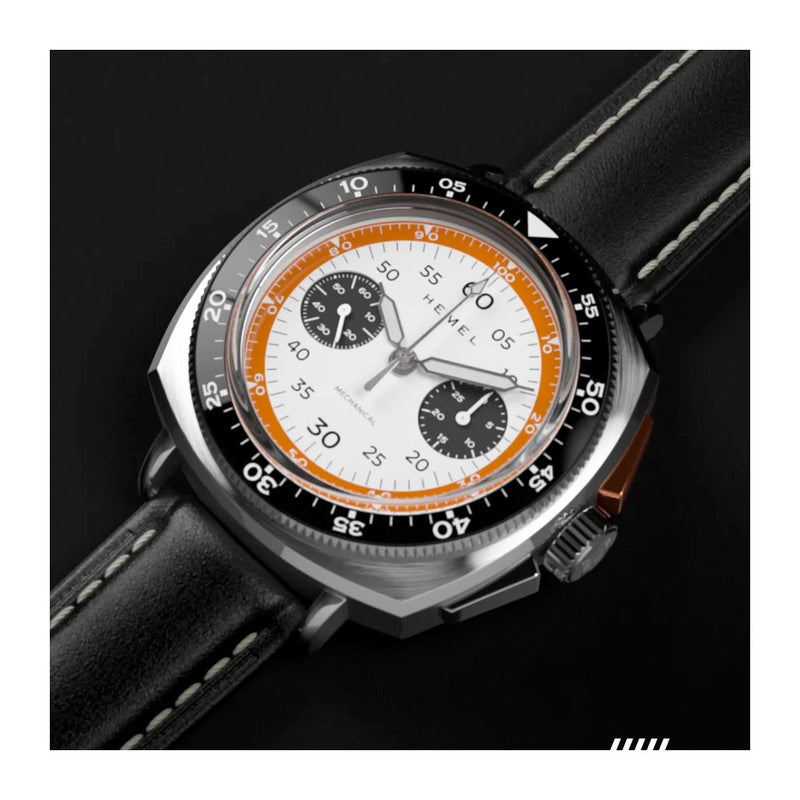 Hemel Sky Racer Mechanical Chronograph with Full Lume Dial #HF37FLW