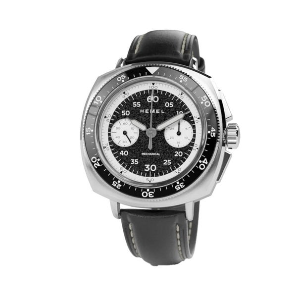 Hemel Sky Racer Mechanical Chronograph with Midnight Black Dial #HF37MNB