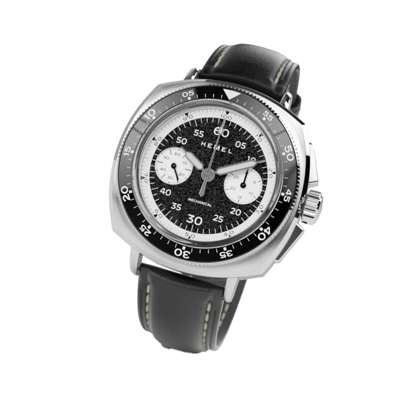Hemel Sky Racer Mechanical Chronograph with Midnight Black Dial #HF37MNB