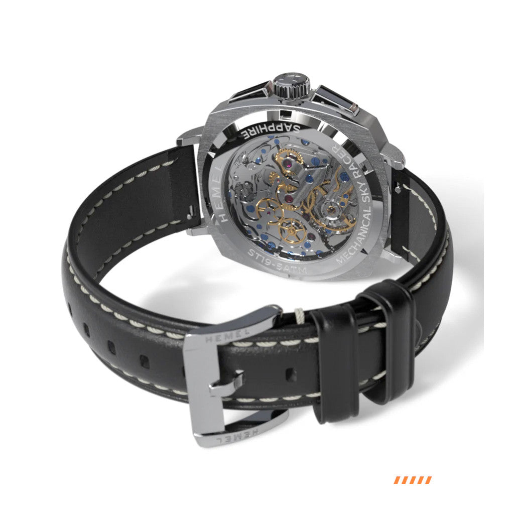 Hemel Sky Racer Mechanical Chronograph with Midnight Black Dial