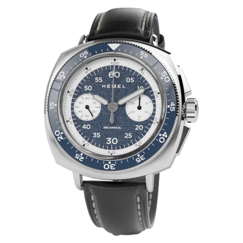 Hemel Sky Racer Mechanical Chronograph with Navy Blue Dial #HF37NBL