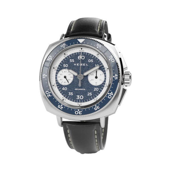 Hemel Sky Racer Mechanical Chronograph with Navy Blue Dial #HF37NBL