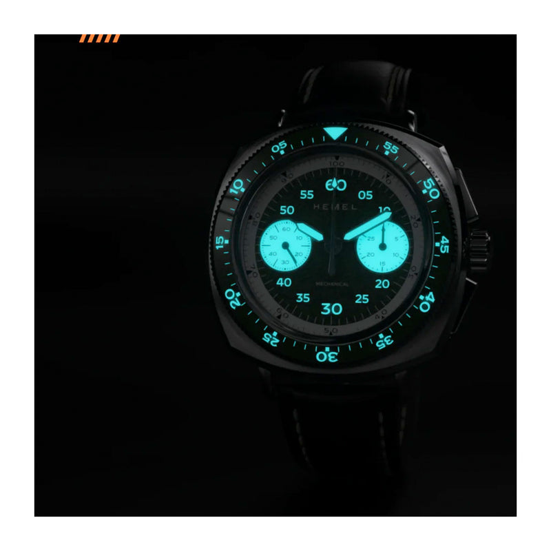 Hemel Sky Racer Mechanical Chronograph with Navy Blue Dial #HF37NBL