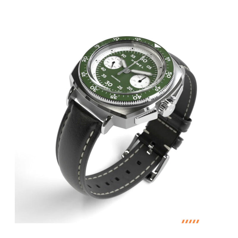 Hemel Sky Racer Mechanical Chronograph with Raceway Green Dial #HF37RWG