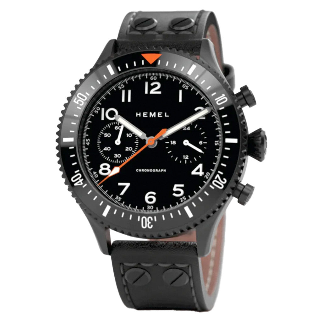 HEMEL Mecaquartz Chronograph with 60 Minute Bezel #HF3NO — Long