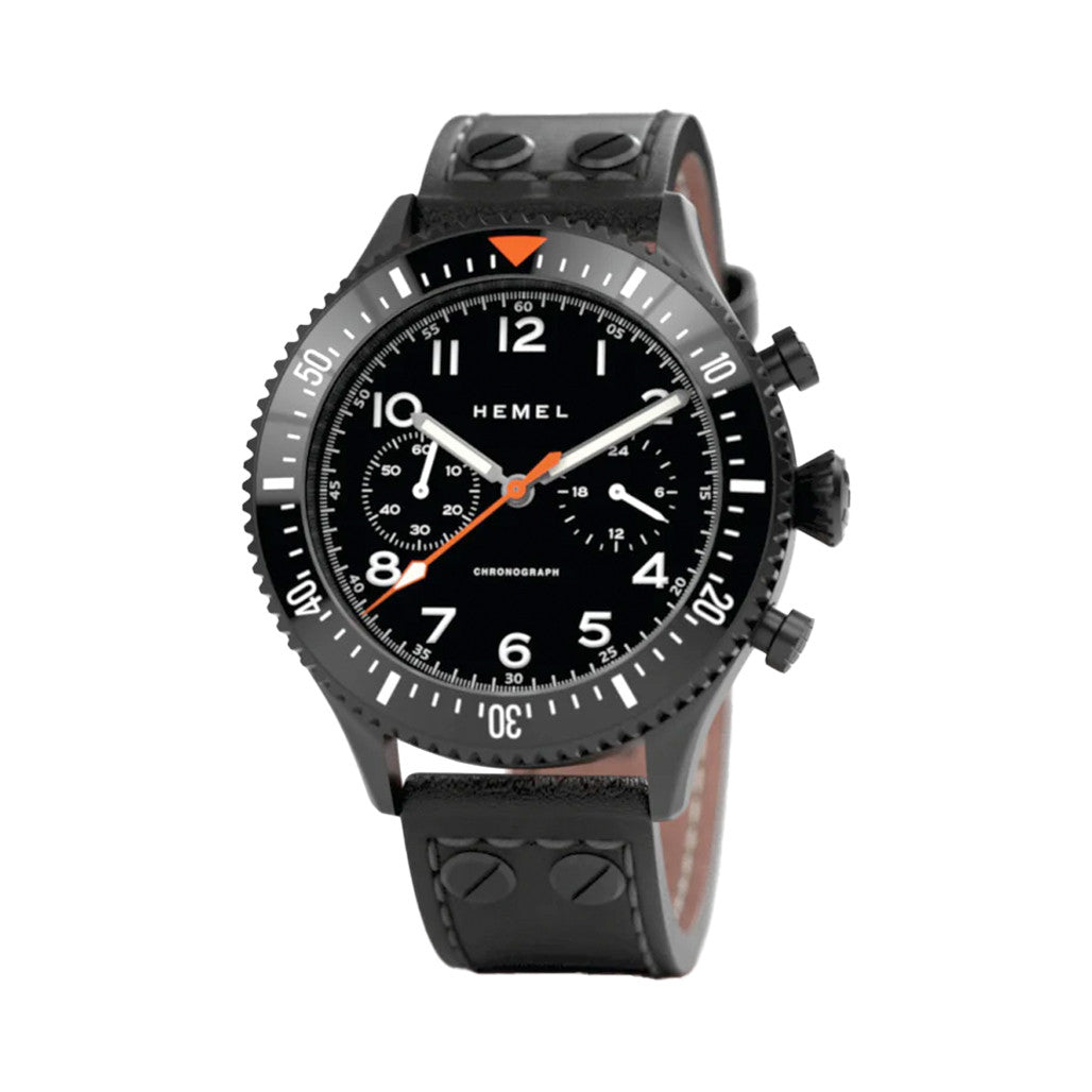 HEMEL Mecaquartz Chronograph with 60 Minute Bezel #HF3NO — Long