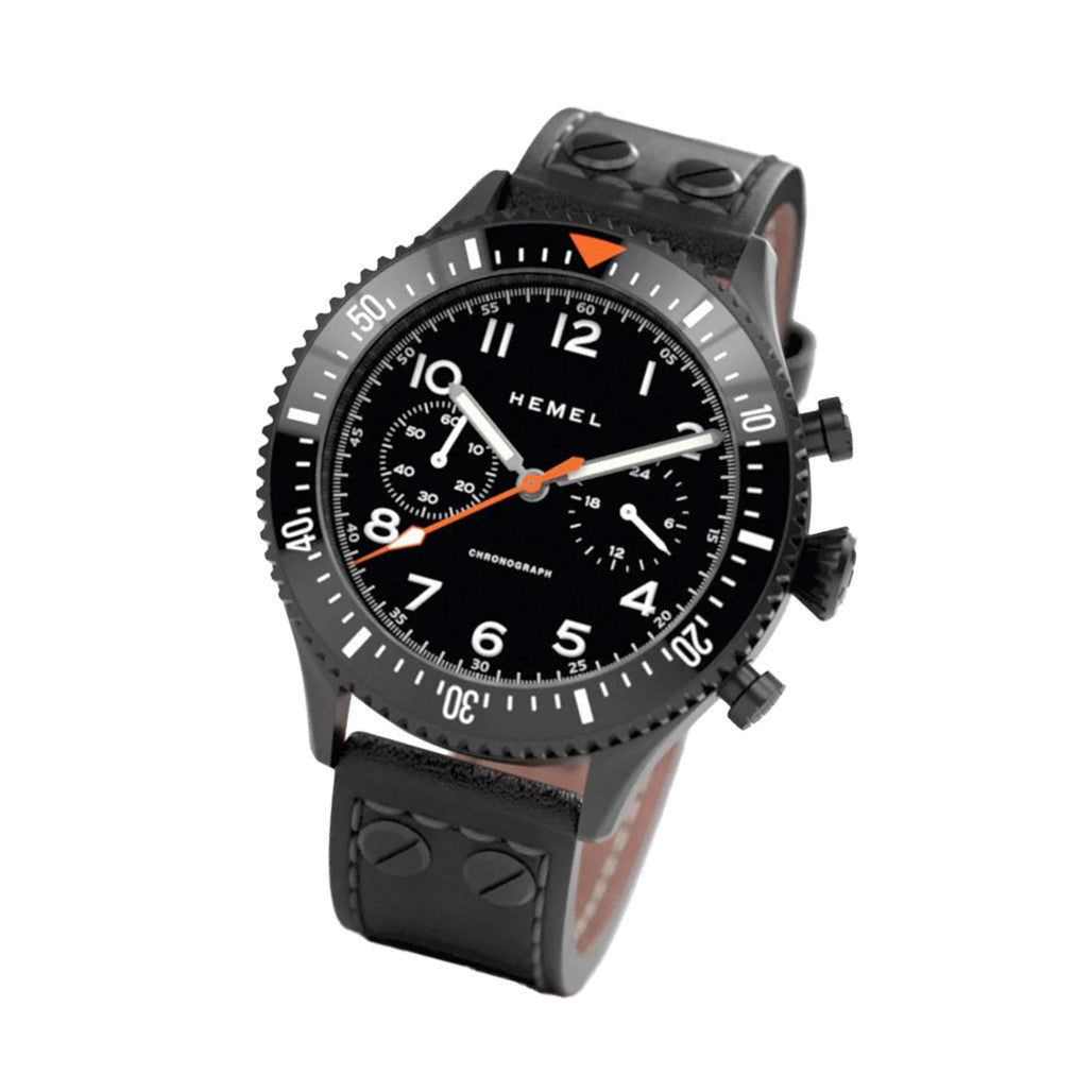 HEMEL Mecaquartz Chronograph with 60 Minute Bezel #HF3NO — Long