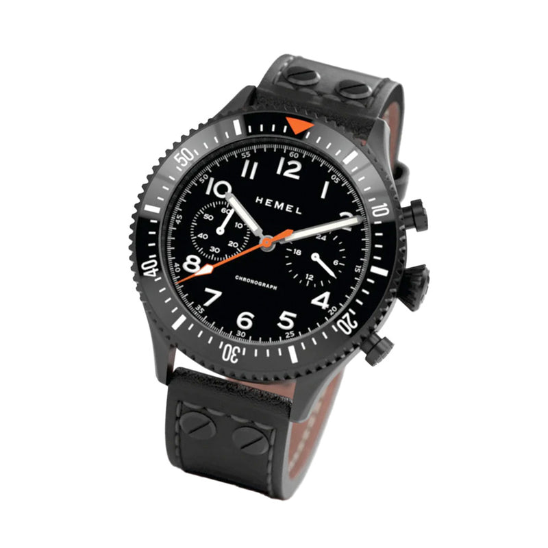HEMEL Mecaquartz Chronograph with 60 Minute Bezel #HF3NO