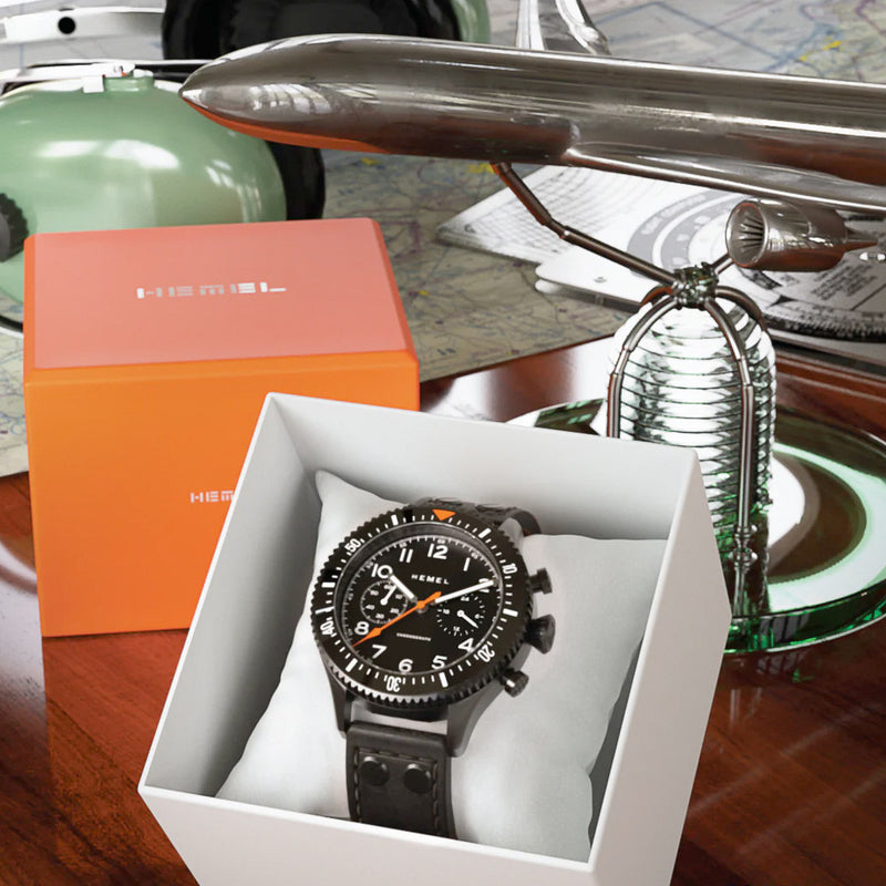HEMEL Mecaquartz Chronograph with 60 Minute Bezel #HF3NO