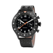 HEMEL Mecaquartz Chronograph Watch with GMT Bezel and Sapphire Crystal #HF4NO