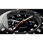 HEMEL Mecaquartz Chronograph Watch with GMT Bezel and Sapphire Crystal #HF4NO