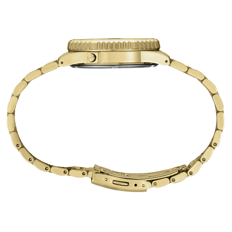 Seiko Rotocall Retro Digital Goldtone Watch #HFL003