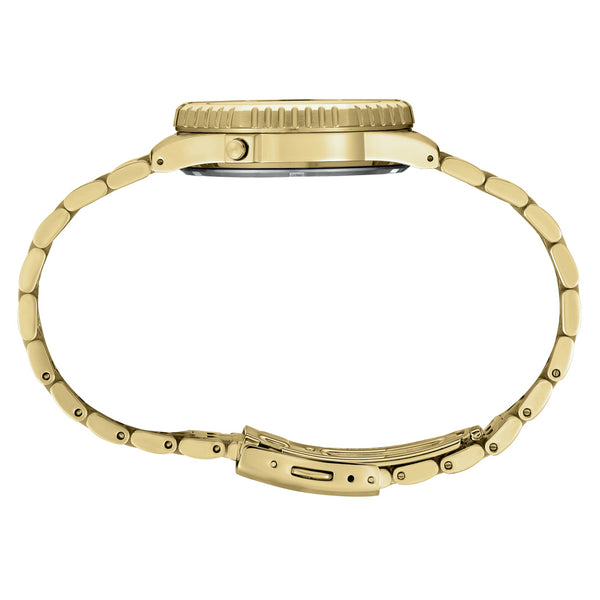 Seiko Rotocall Retro Digital Goldtone Watch #HFL003