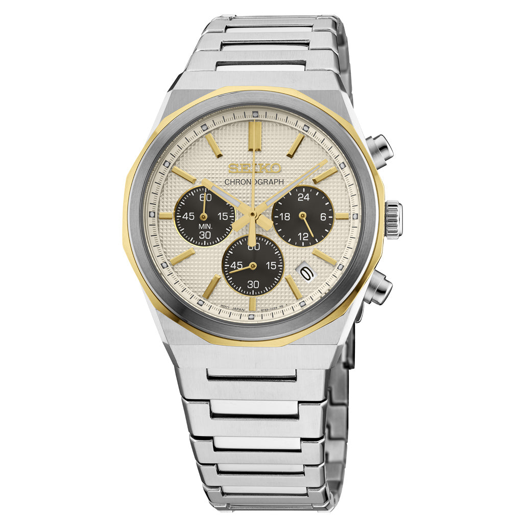Seiko Sports Chronograph with Champagne Dial #HGK001 — Long Island