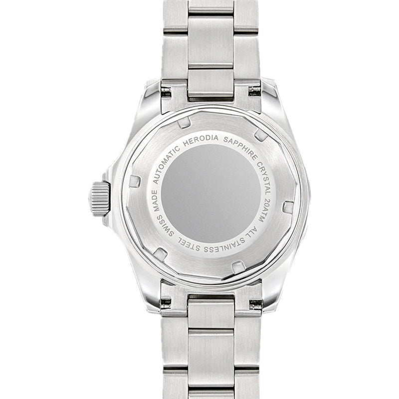 Herodia Mediterraneo Swiss Automatic Dive watch with Black Dial #HMEDSBLBK.AC