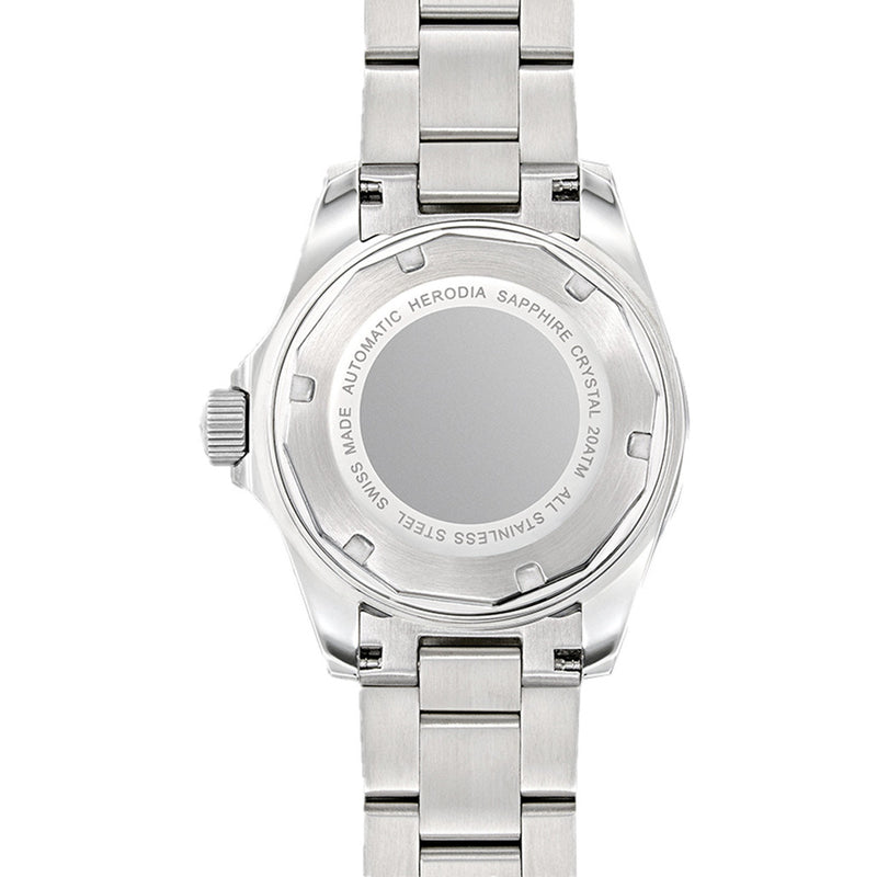 Herodia Mediterraneo Swiss Automatic Dive watch with Black Dial #HMEDSGRBK.AC