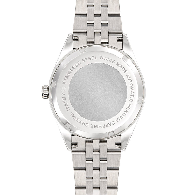 Herodia Monte Carlo Swiss Watch with Porcelain White Dial #HMONSDEWT.AC