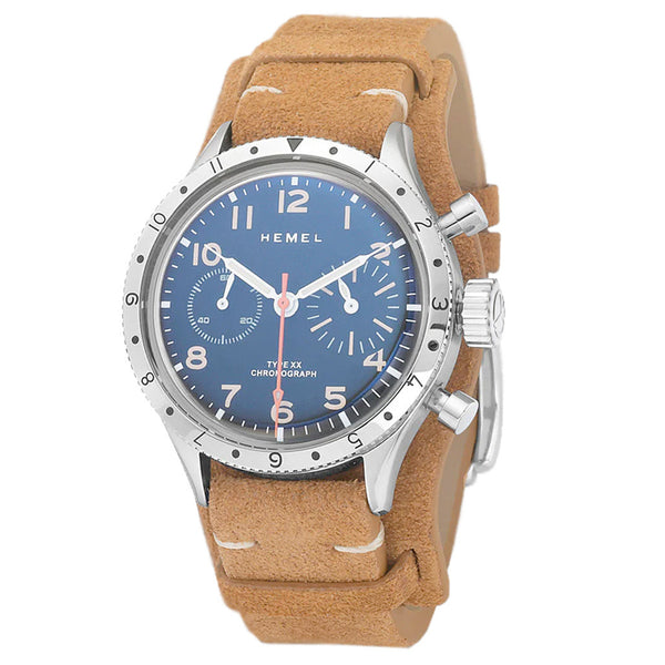 The Mathey Tissot x Hemel Type XX Collaboration Chronograph with Black Dial #HF31MTC zoom