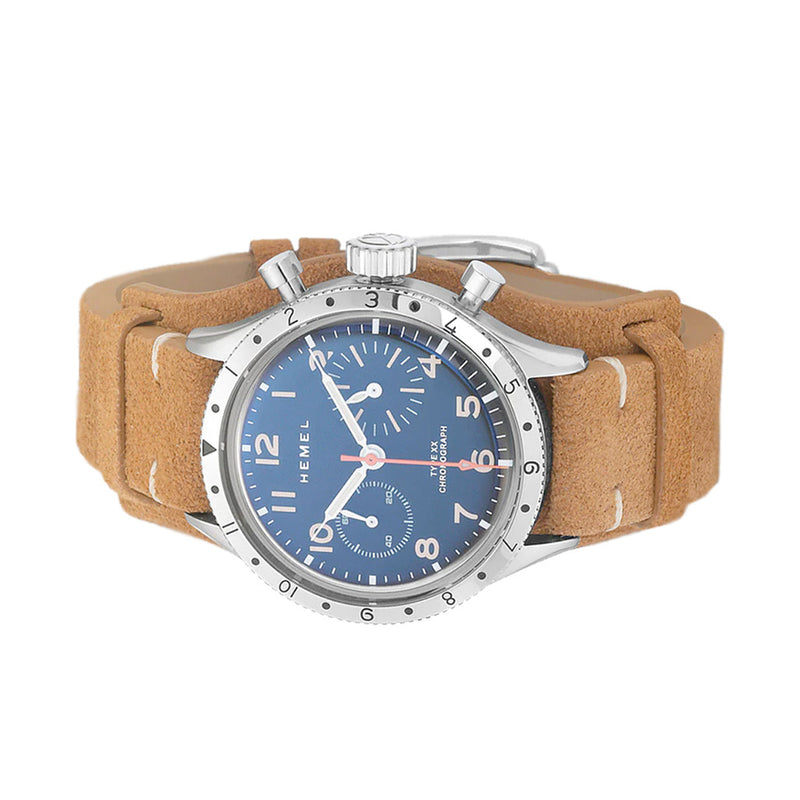 The Mathey Tissot x Hemel Type XX Collaboration Chronograph with Black Dial #HF31MTC side