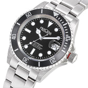 Herodia Mediterraneo Swiss Automatic Dive watch with Black Dial #HMEDSBKBK.AC