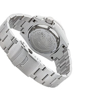 Islander Automatic Dive Watch with Solid-Link Bracelet, AR Sapphire Crystal, Dual-Time Luminous Ceramic Bezel Insert #ISL-01 back