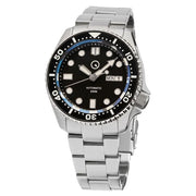 Islander Automatic Dive Watch with Solid-Link Bracelet, AR Sapphire Crystal, Luminous Ceramic Bezel Insert #ISL-02