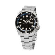 Islander Automatic Dive Watch with Solid-Link Bracelet, AR Sapphire Crystal, Luminous Ceramic Bezel Insert #ISL-02