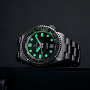 Islander Automatic Dive Watch with Black Dial and Embossed Ceramic Bezel #ISL-04