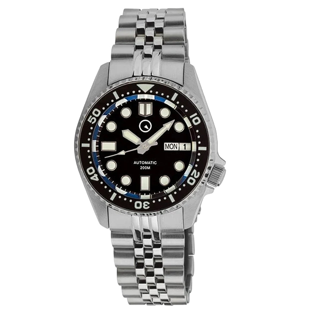 Islander 38mm Automatic Dive Watch with AR sapphire crystal, all