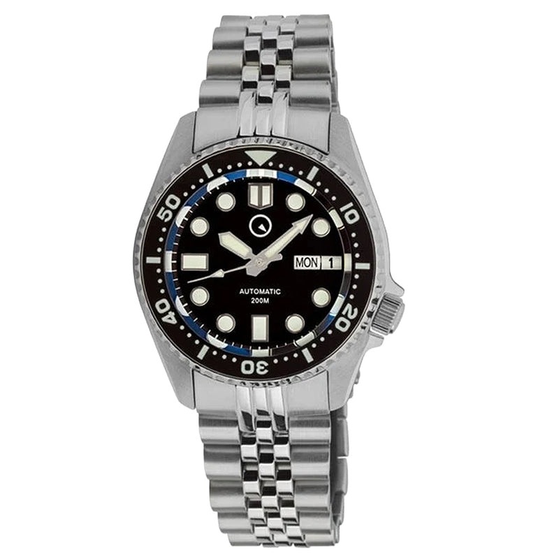 Islander 38mm Automatic Dive Watch with Solid-Link Bracelet, AR Sapphire Crystal, and Luminous Ceramic Bezel Insert #ISL-05