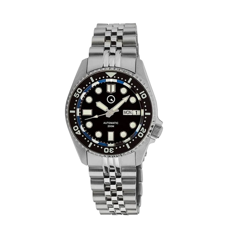 Islander 38mm Automatic Dive Watch with Solid-Link Bracelet, AR Sapphire Crystal, and Luminous Ceramic Bezel Insert #ISL-05