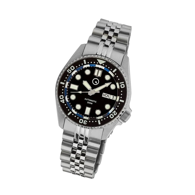 Islander 38mm Automatic Dive Watch with Solid-Link Bracelet, AR Sapphire Crystal, and Luminous Ceramic Bezel Insert #ISL-05