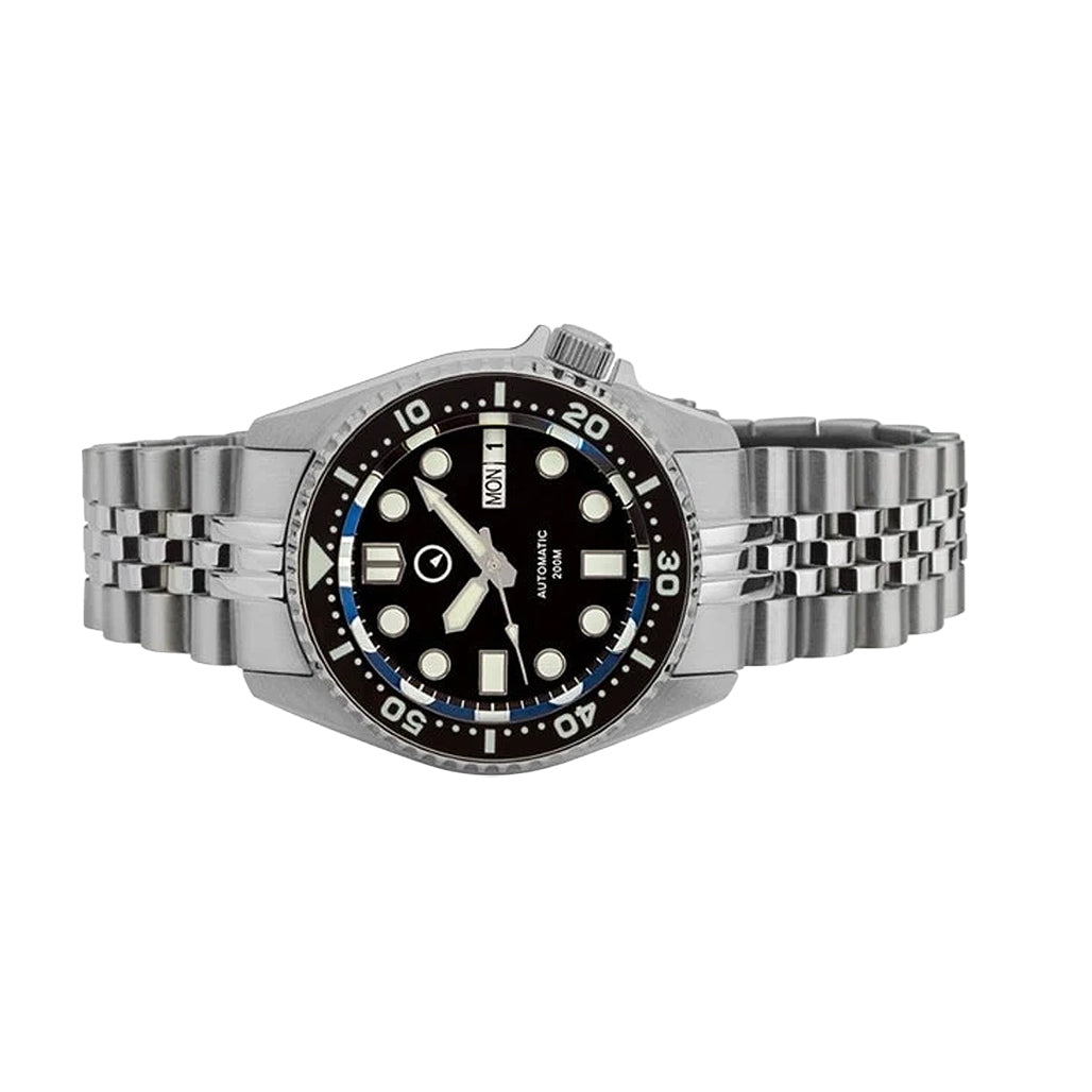 Islander 38mm Automatic Dive Watch with AR sapphire crystal, all