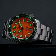Islander Automatic Dive Watch with Orange Dial and Luminous Ceramic Bezel Insert #ISL-07