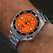 Islander Automatic Dive Watch with Orange Dial and Luminous Ceramic Bezel Insert #ISL-07