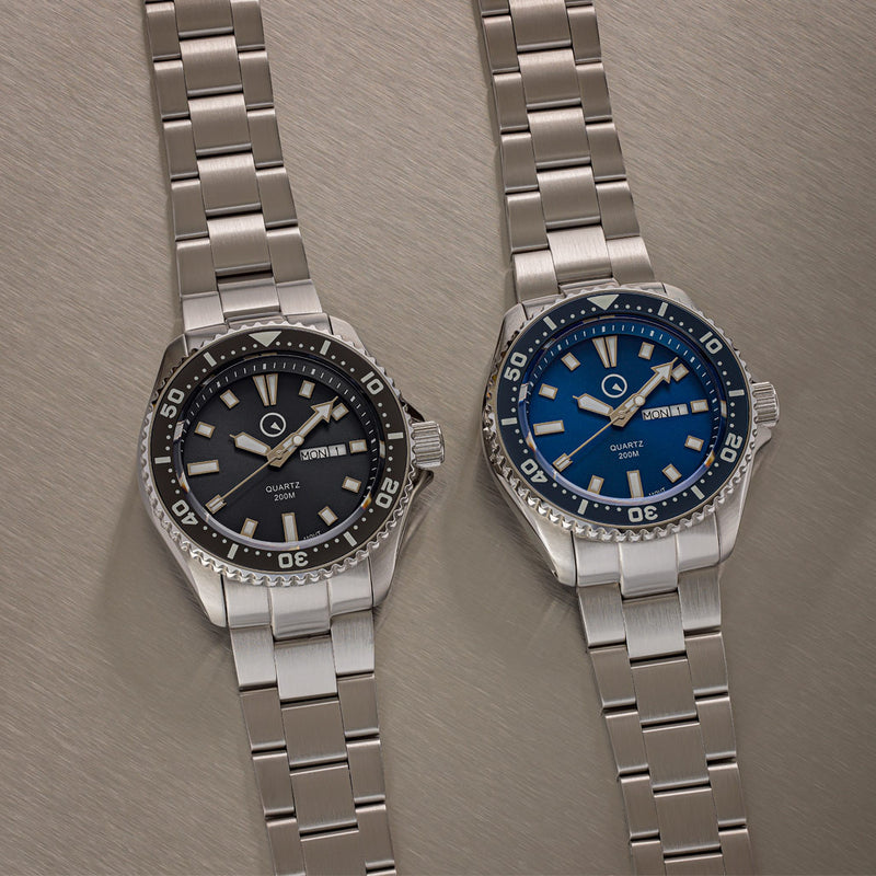 Islander USA Assembled Quartz Dive Watch with Black Dial #ISL-100- Lifestyle 3