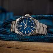 Islander USA Assembled Quartz Dive Watch with Blue Dial #ISL-101 Lifestyle 2