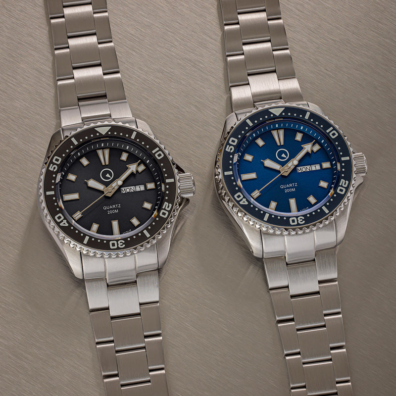 Islander USA Assembled Quartz Dive Watch with Blue Dial #ISL-101 Lifestyle 3