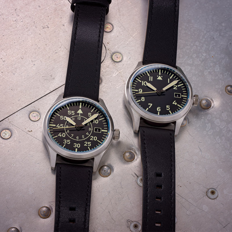 Islander 39mm Automatic Pilot watch with Black Dial and Sapphire Crystal #ISL-102 lifestyle