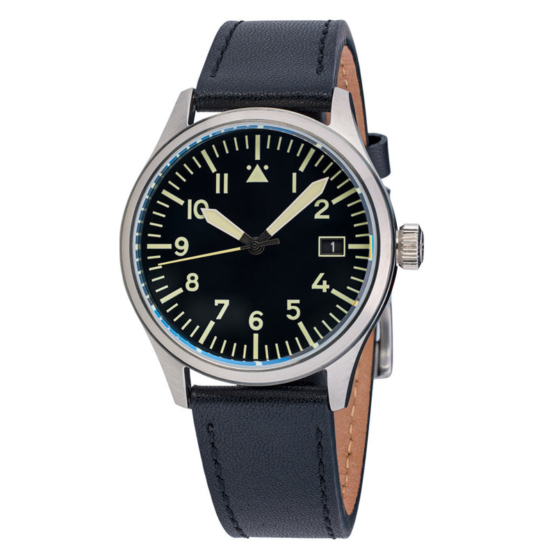 Islander 39mm Automatic Pilot watch with Black Dial and Sapphire Crystal #ISL-102 zoom