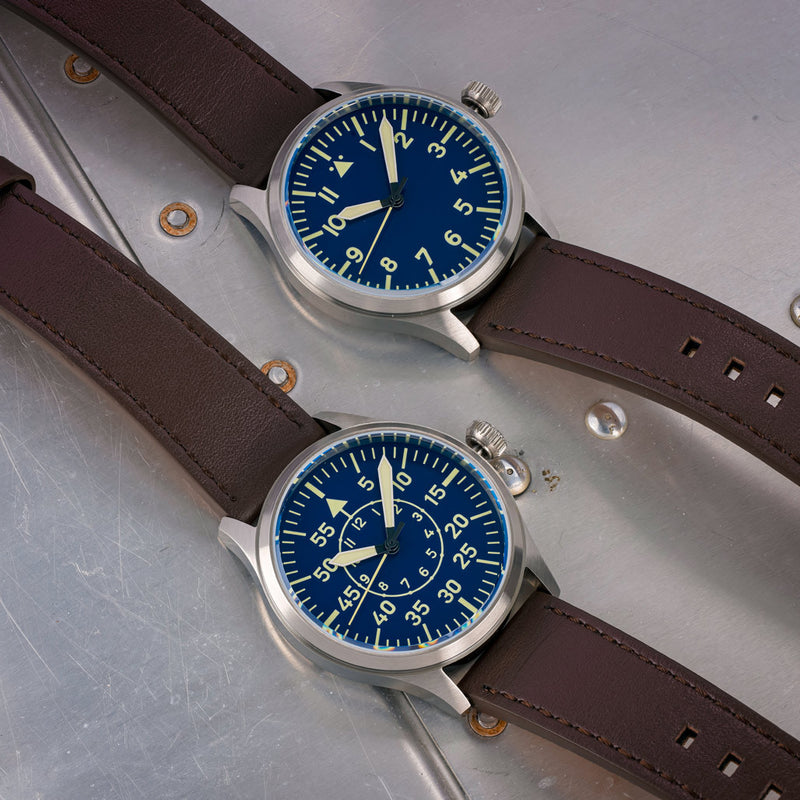 Islander 39mm Automatic Pilot watch with Blue Dial and Sapphire Crystal #ISL-104 lifestyle
