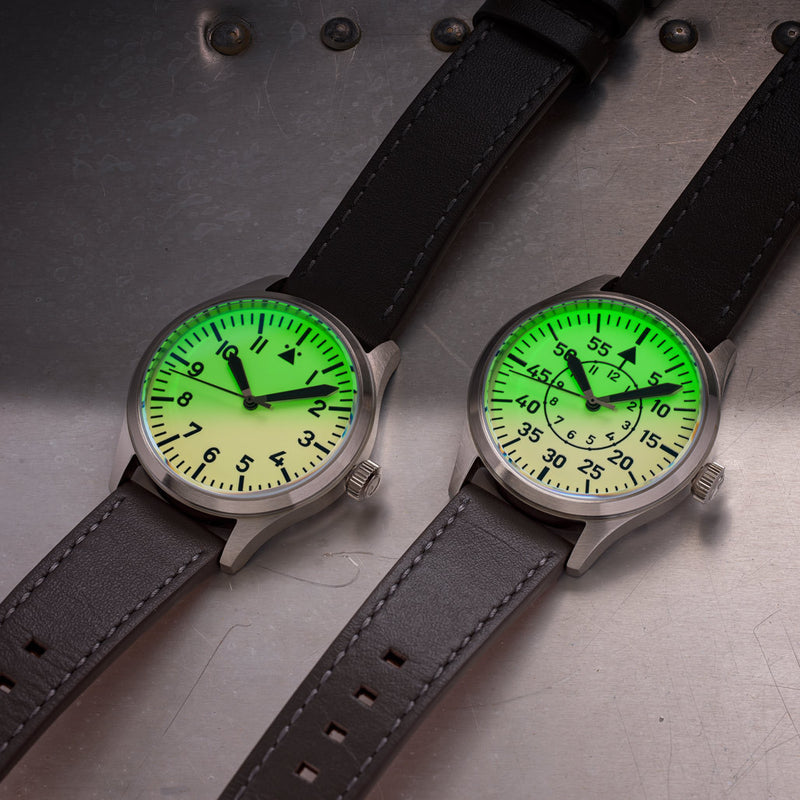 Islander 39mm Automatic Pilot watch with Full Lume Dial and Sapphire Crystal #ISL-106 Lifestyle lume