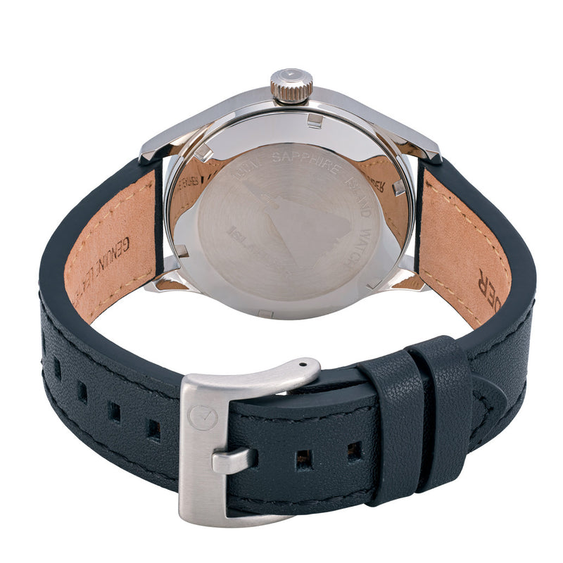 Islander 39mm Automatic Pilot watch with Black Dial and Sapphire Crystal #ISL-108 back